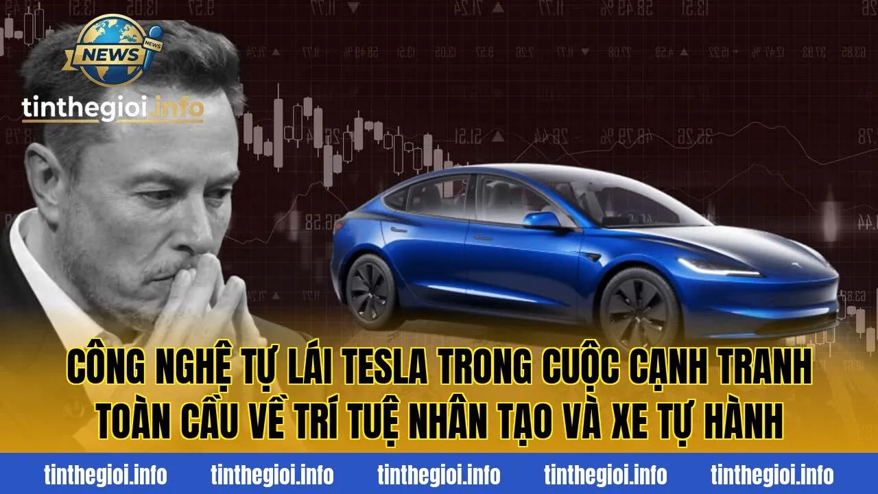 Công nghệ tự lái Tesla trong cuộc cạnh tranh toàn cầu về trí tuệ nhân tạo và xe tự hành