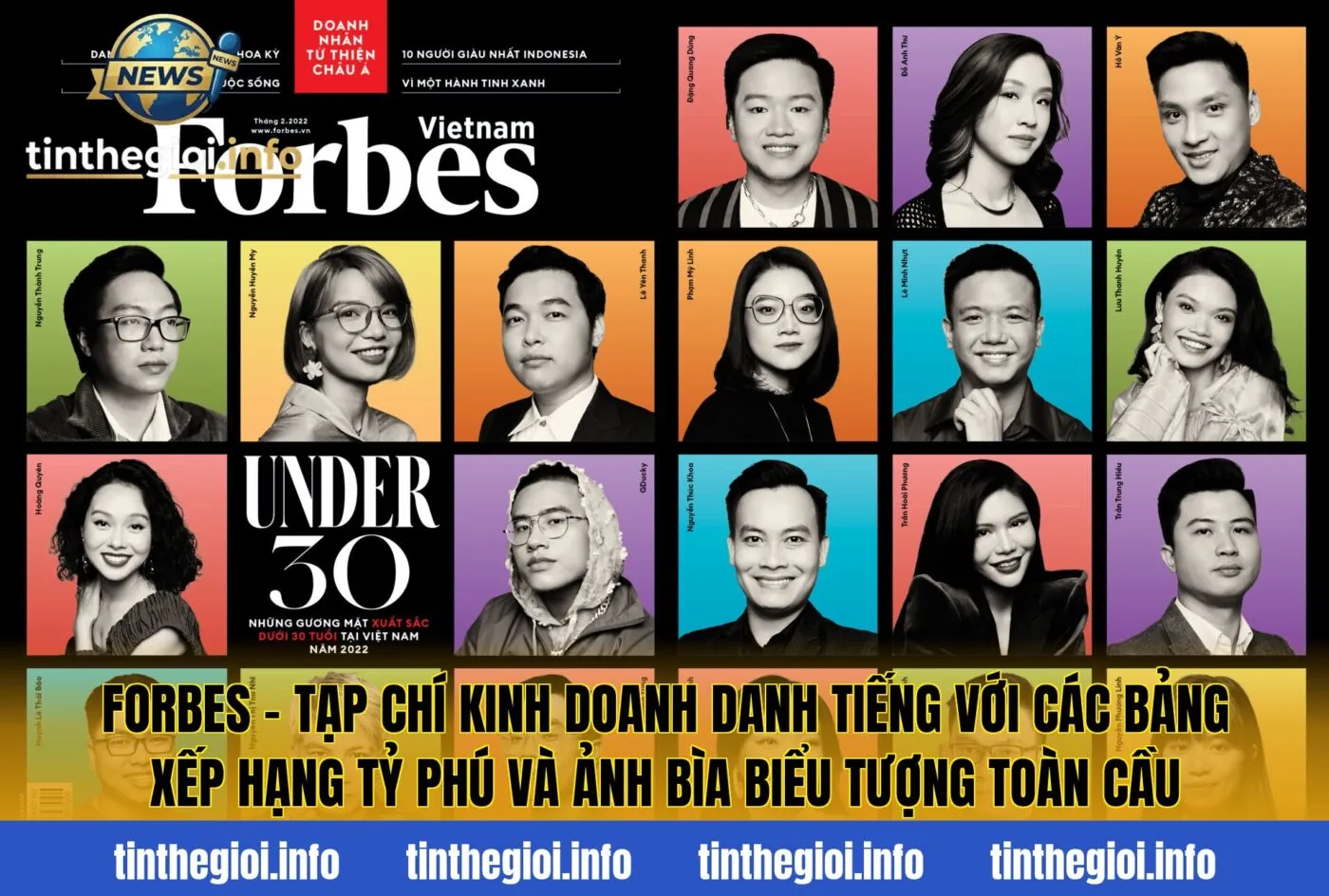 Forbes – tạp chí kinh doanh danh tiếng với các bảng xếp hạng tỷ phú và ảnh bìa biểu tượng toàn cầu