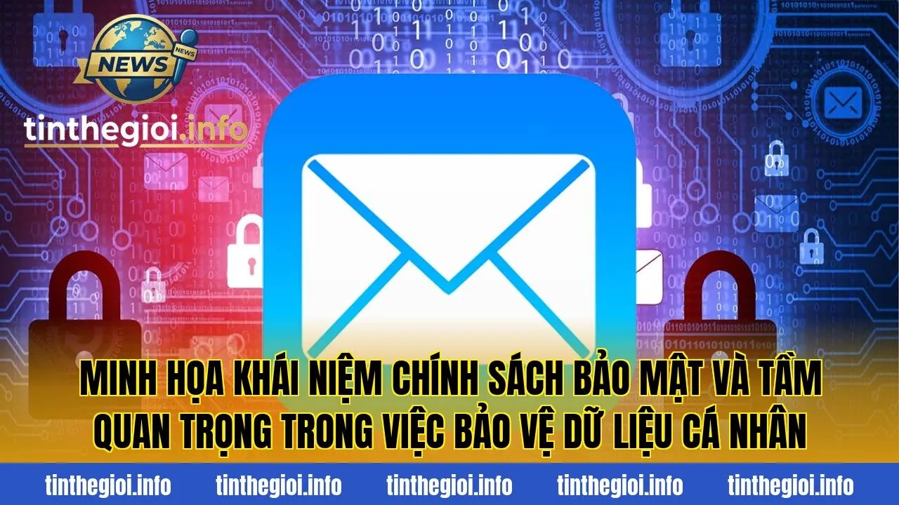 Minh họa khái niệm chính sách bảo mật và tầm quan trọng trong việc bảo vệ dữ liệu cá nhân