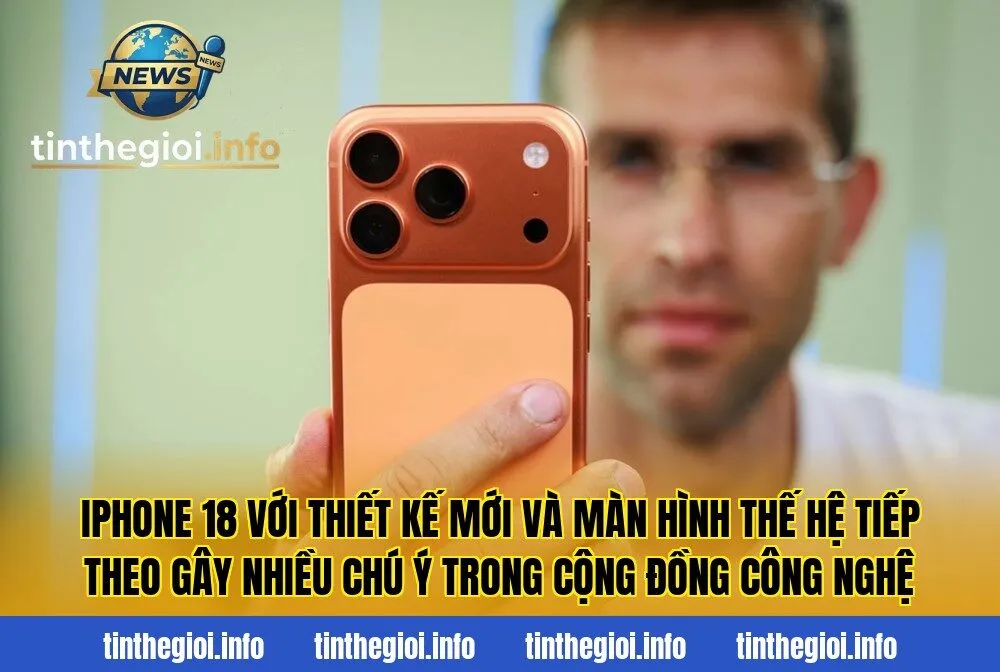 IPhone 18 với thiết kế mới và màn hình thế hệ tiếp theo gây nhiều chú ý trong cộng đồng công nghệ