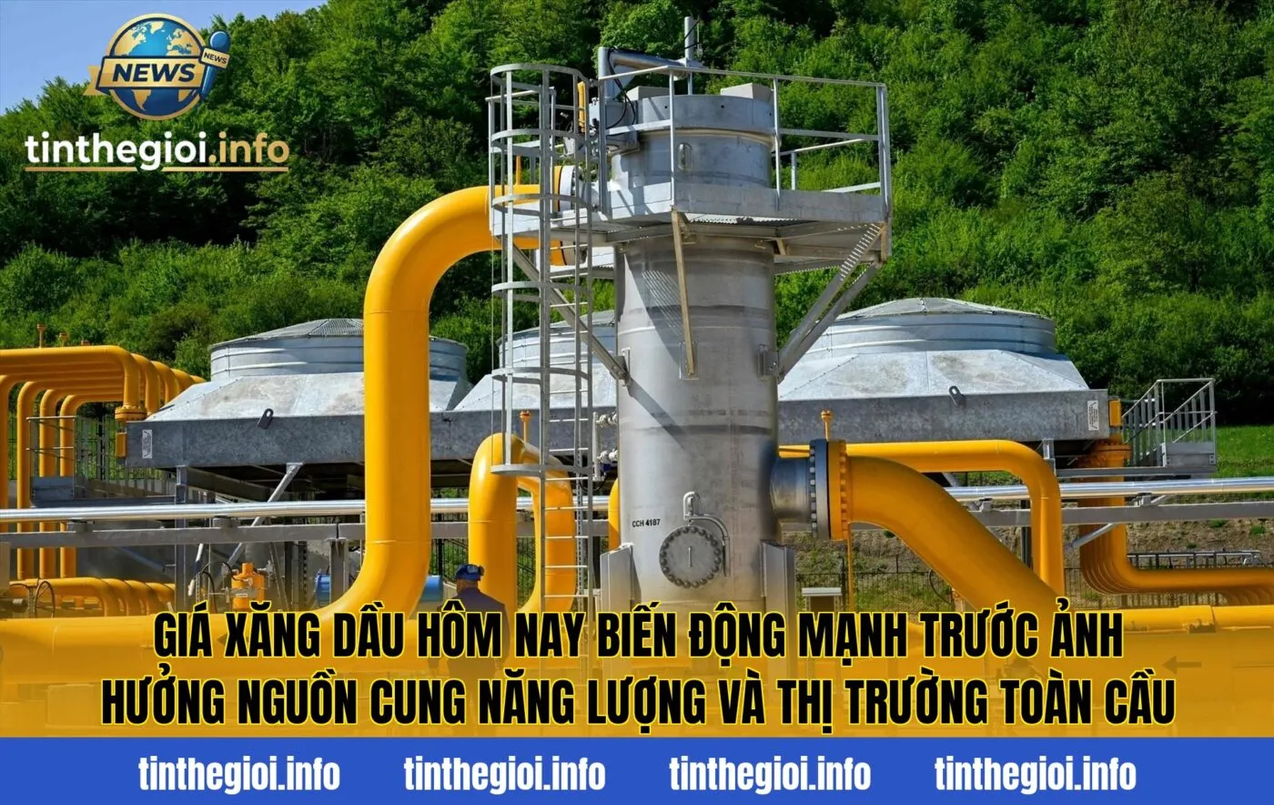 Giá xăng dầu hôm nay biến động mạnh trước ảnh hưởng nguồn cung năng lượng và thị trường toàn cầu