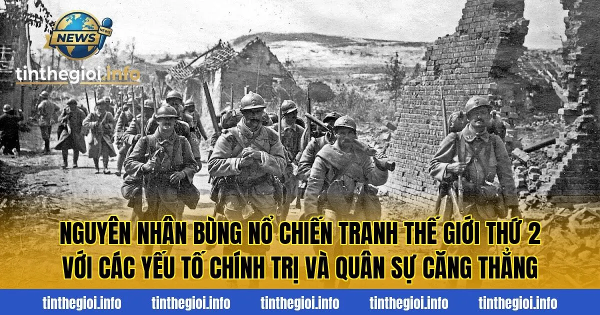 Nguyên nhân bùng nổ Chiến tranh thế giới thứ 2 với các yếu tố chính trị và quân sự căng thẳng