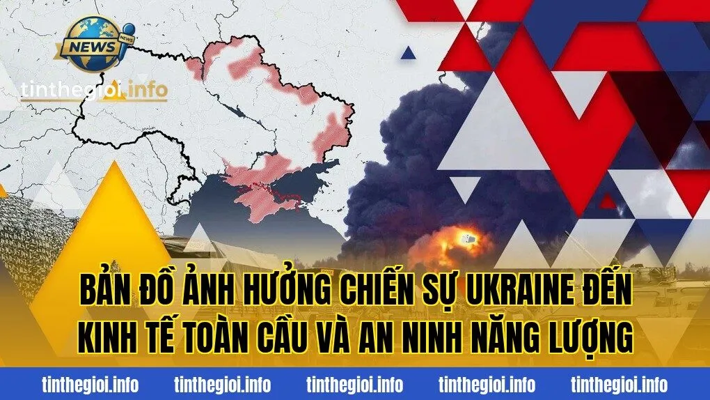 Bản đồ ảnh hưởng chiến sự Ukraine đến kinh tế toàn cầu và an ninh năng lượng