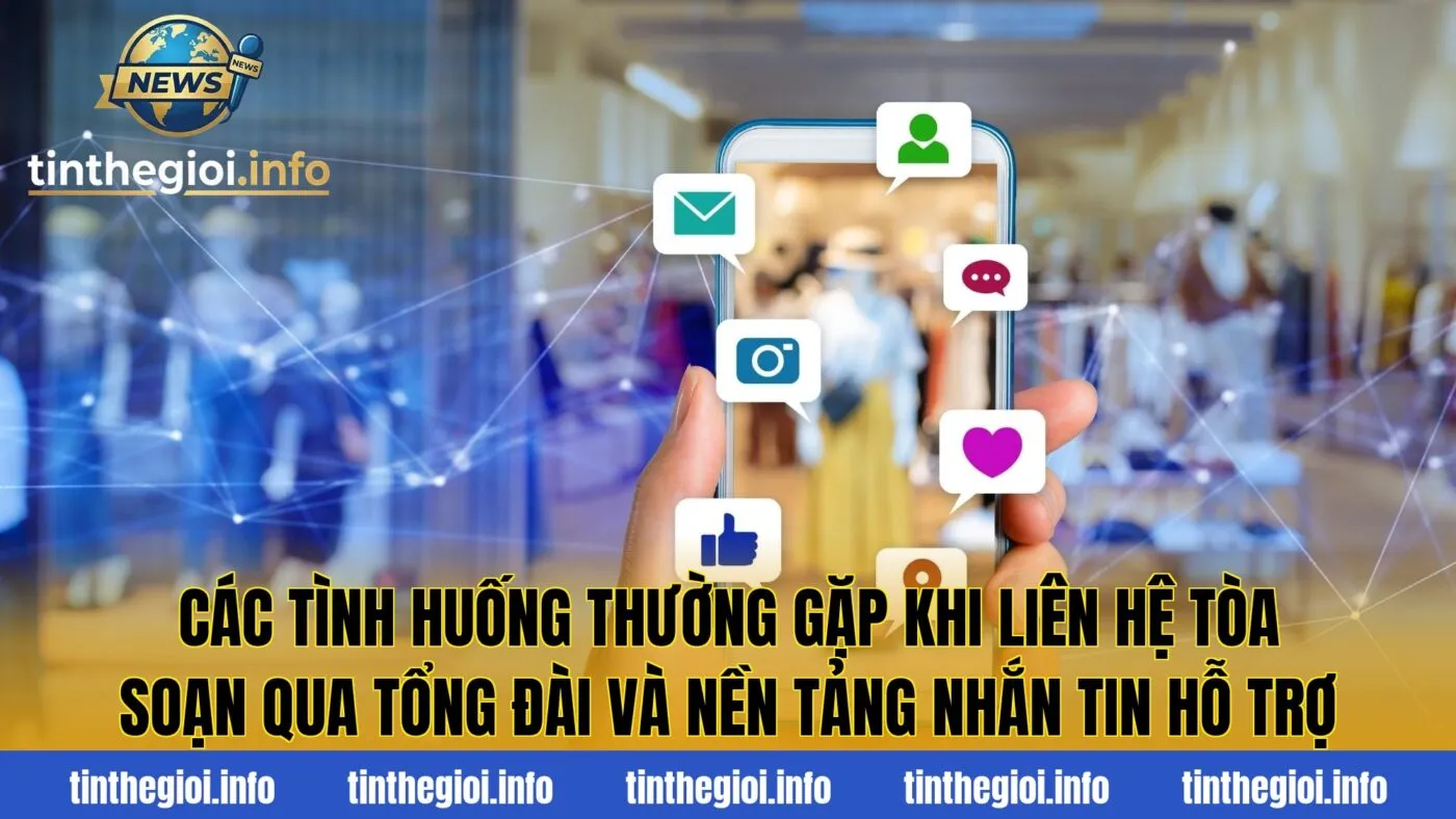 Các tình huống thường gặp khi liên hệ tòa soạn qua tổng đài và nền tảng nhắn tin hỗ trợ